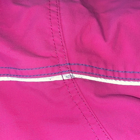 Hanna Andersson Pink and Blue Retro Style Winter Snow Jacket Size 80 (18-24M) - Picture 8 of 12